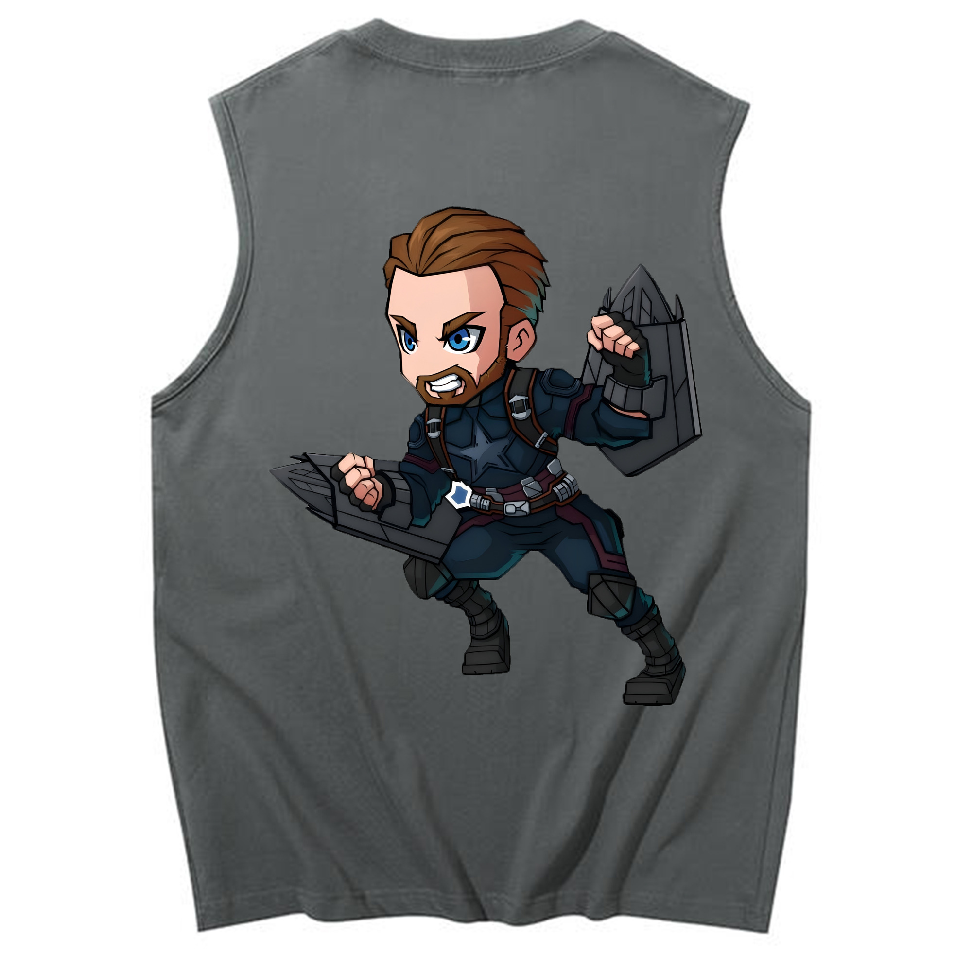 （画像用） アベンジャーズ The Avengers コットン100％タンクトップ（背面プリント）